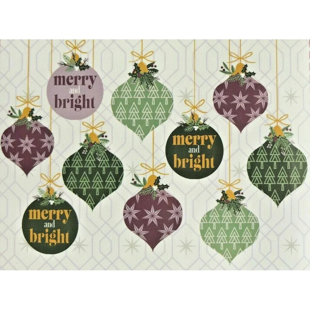 Christmas Super Absorbent Dish Drying Mat Ornament Print Holiday 15x20